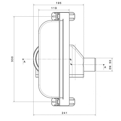Confluo Premium Wall Drain Пристенный трап PESTAN