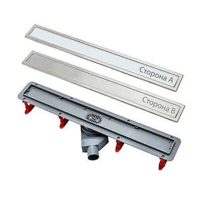 Confluo Premium With White Glass Line 650 Линейный трап PESTAN