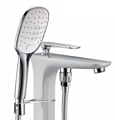 Смеситель Timo Helmi 4000/00-16Y-CR chrome/white напольный