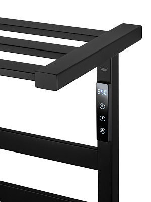 Полотенцесушитель электрический WONZON & WOGHAND FRANKFURT, Черный матовый WW-A1029-MB