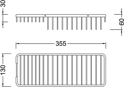 Полка Timo Nelson 150079/00 хром