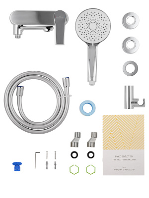 Смеситель для ванны с душем WONZON & WOGHAND BRILLIANT, Хром WW-88037079-CR