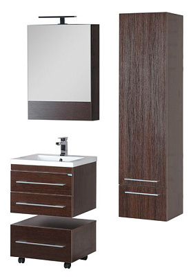 Зеркало-шкаф Aquanet Нота 58 камерино венге