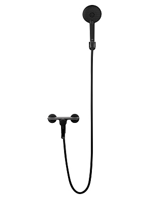 Смеситель для ванны с душем WONZON & WOGHAND CLICK, Черный матовый WW-FE05L221-MB