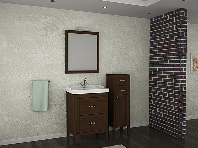 Зеркало ASB-Mebel Римини 60 бук тироль