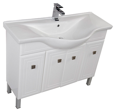 Тумба с раковиной Aquanet Стайл 105 с дверками