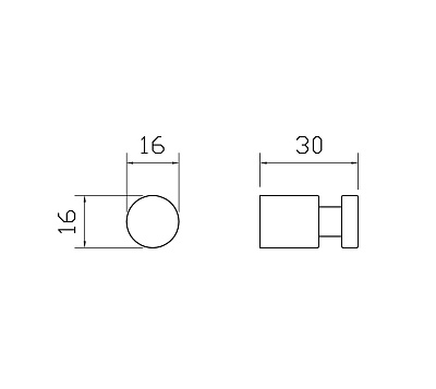 Крючок для ванной WONZON & WOGHAND EASY, Хром WW-8105-1-CR