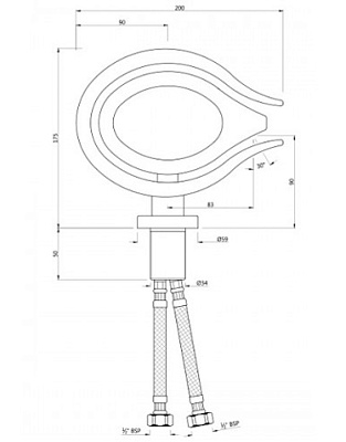 Смеситель для раковины Artize Tiaara TIA-CHR-73011B
