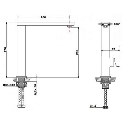 Смеситель Timo Selene 2066FN для кухонной мойки