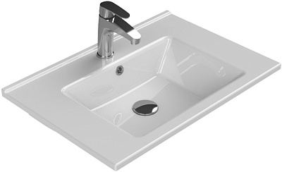 Столешница стекло 110см моноблок БЕЛАЯ Boheme 852-110-WH