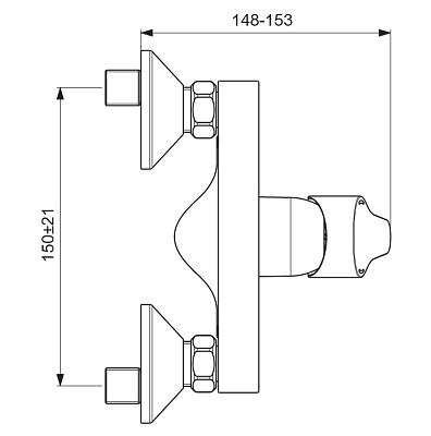 Смеситель Vidima Next BA370AA для душа