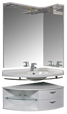 Тумба с раковиной Aquanet Корнер Open  R