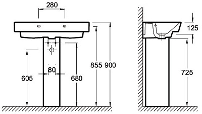 Раковина Jacob Delafon Reve E4803