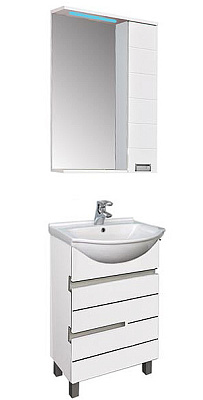 Зеркало-шкаф Aquanet Доминика 60 белый