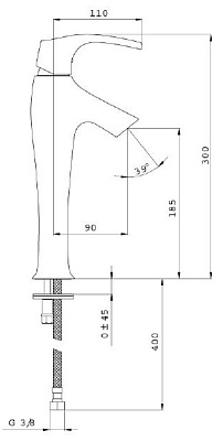 Смеситель Jacob Delafon Symbol E19774-CP для раковины