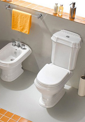 Крышка-сиденье Cezares King palace CZR-T-163-W-S-BR с микролифтом