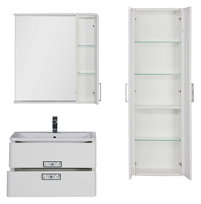 Шкаф-пенал Aquanet Паллада 50 белый