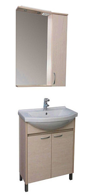 Зеркало-шкаф Aquanet Донна 60 светлый дуб