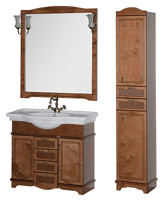 Мебель для ванной Aquanet Луис 100 NEW темный орех