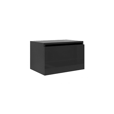 Ящик под столешницу 60см АНТРАЦИТ глянец Armadi Art VALLESSI UNO-S 897-060-A glossy