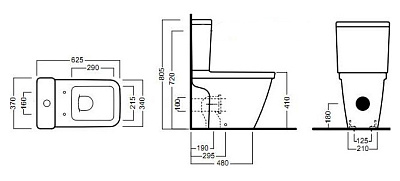 Унитаз-компакт Hatria Erika Pro Q