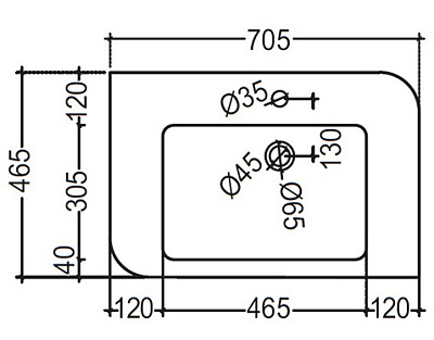 Раковина Jaquar Alive ALS-WHT-85601