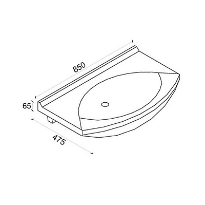 Раковина Dreja Laguna 85