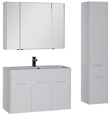 Шкаф-пенал Aquanet Латина 35 белый