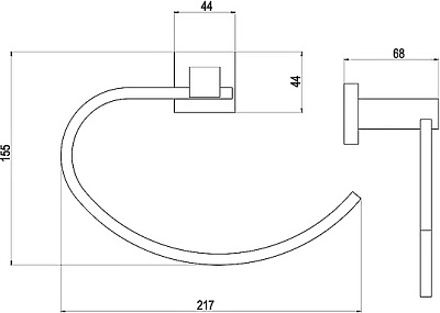 Полотенцедержатель Timo Selene 10050/00 хром