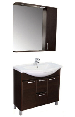 Зеркало-шкаф Aquanet Донна 100 венге