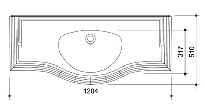 Мебель для ванной Caprigo Фреско 120 BIANCO Alluminio