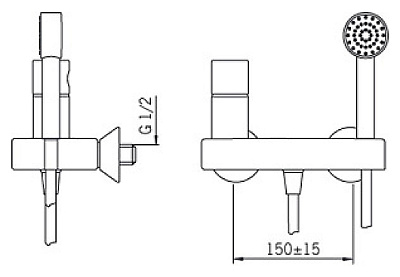 Смеситель Oras Alessi 8560 для душа