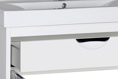 Тумба с раковиной Aquanet Гретта 90 белая