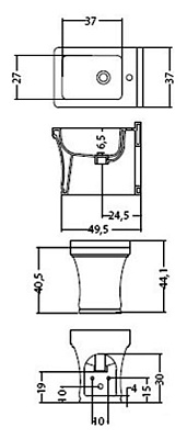 Биде напольное Disegno Ceramica Neo 7052-3