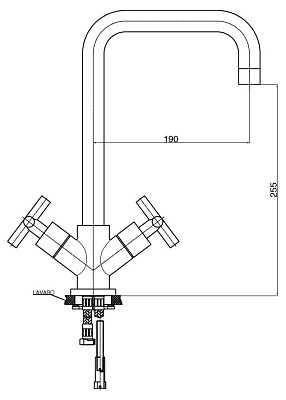 Смеситель GPD Nino LEB05 для кухонной мойки