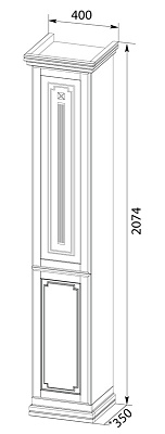 Шкаф-пенал Aquanet Фредерика