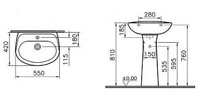 Раковина VitrA Normus 9600B003