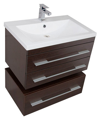 Тумба с раковиной Aquanet Нота 75 венге