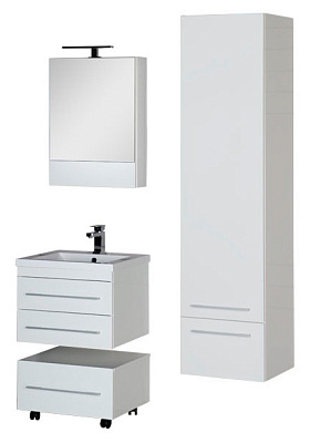 Зеркало-шкаф Aquanet Нота 58 камерино белый