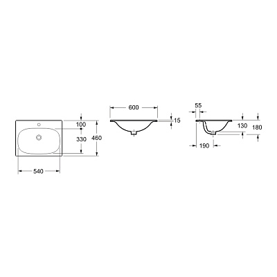 Встраиваемая раковина Lavinia Boho Bathroom Sink 33312010