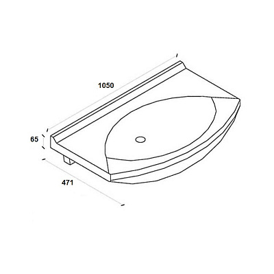 Раковина Dreja Laguna 105