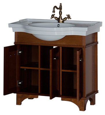 Тумба с раковиной Aquanet Николь 90