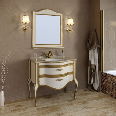 тумба Ellen plus 90 M-V 9001-G (9001 с золотом)