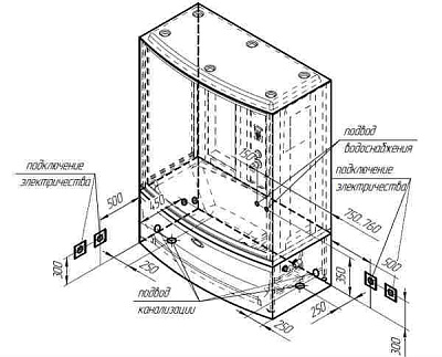 Душевой бокс Радомир Элис 1 левый