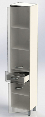 Шкаф-пенал Aquanet Глория 40 белый