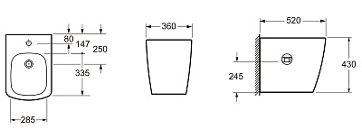 Напольное биде Lavinia Boho Aveo 33060040