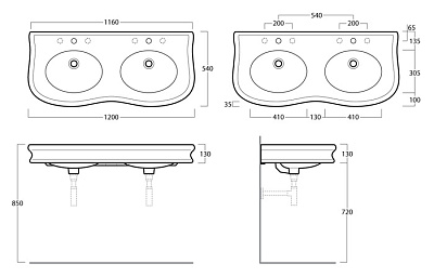 Раковина Simas Lante LA12