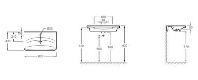 Раковина Jacob Delafon Replay 2 E4486