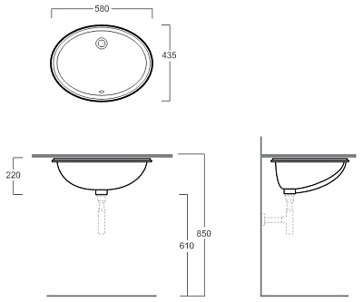 Раковина Simas Nevada S53