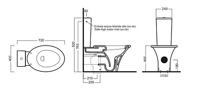 Бачок для унитаза Hatria Sculture